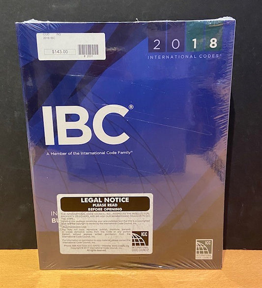2018 International Building Code Book