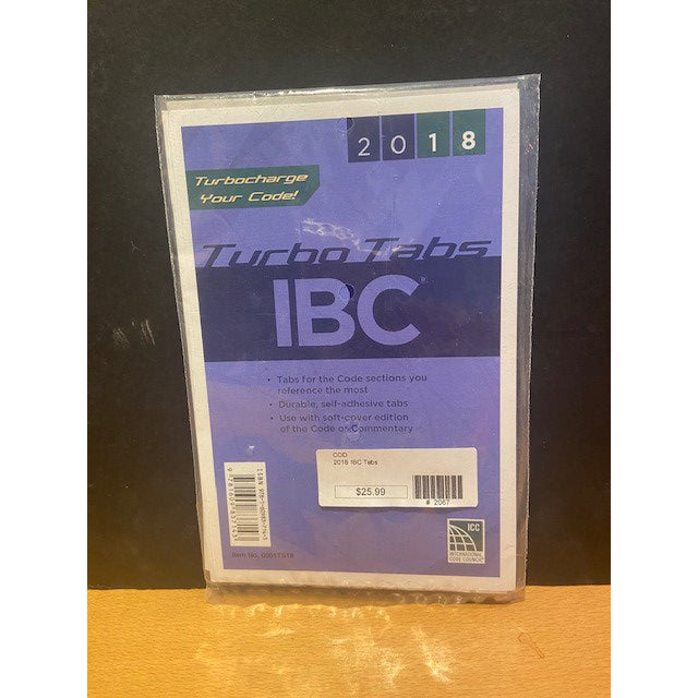 2018 International Building Code Turbo Tabs