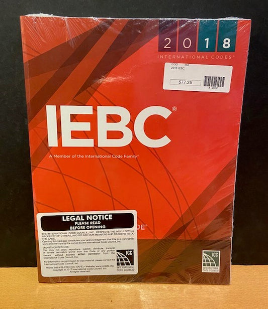 2018 International Existing Building Code Book