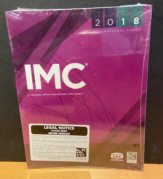 2018 International Mechanical Code Book